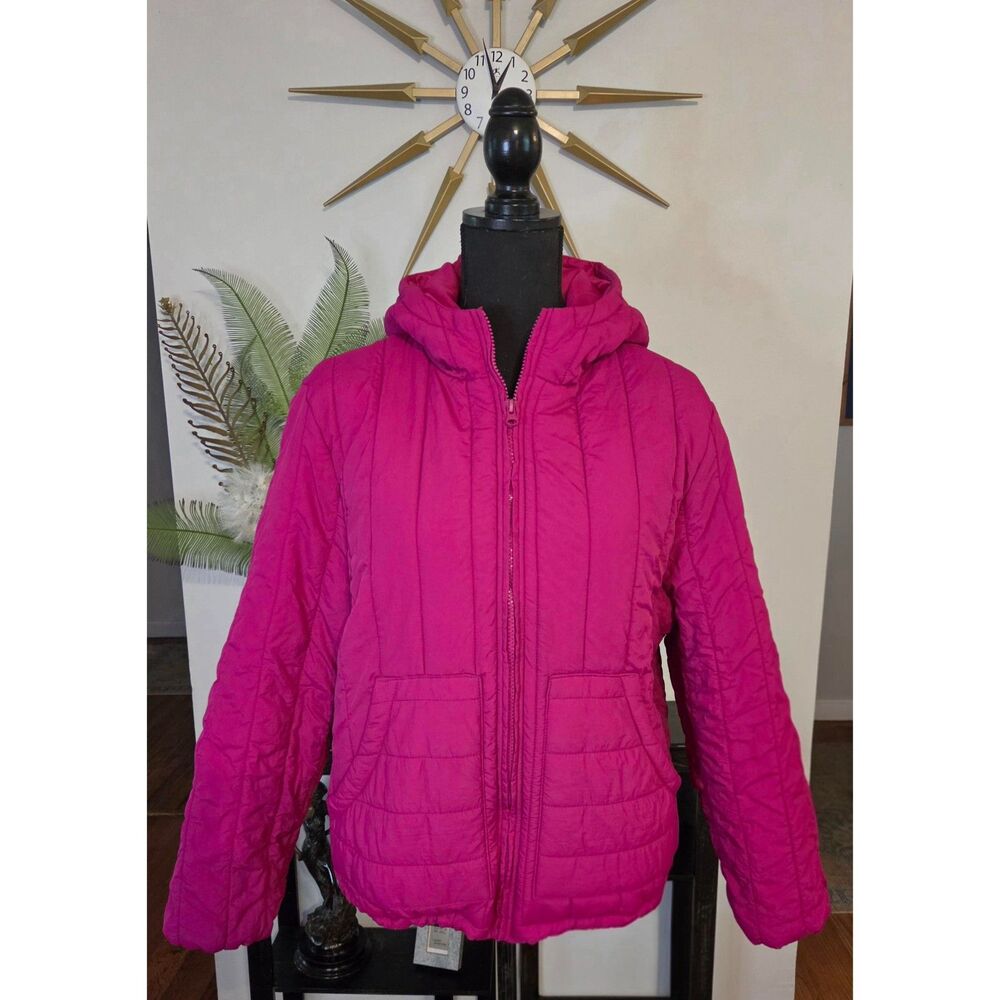 A New Day Magenta Pink Puffer Jacket – Size XS